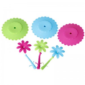 Couvercles de tasse de tournesol couvercles couvercles de tasse de silicone