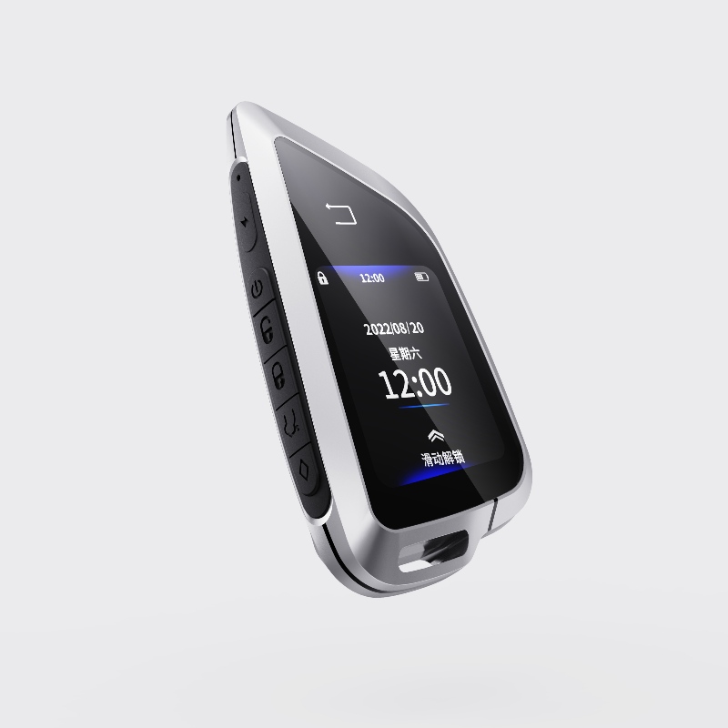Clé de voiture LCD intelligente, entrée sans clé de mise àniveau, verrouillage automatique&Déverrouiller le démarreur de voiture à distance, les accessoires anti-vol de remplacement FOB Key, Affichage du logo du véhicule