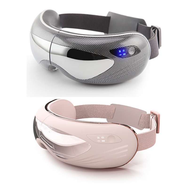 Nouveau design 4d Visual Electric chauffé à la pression d'air Masseur oculaire, Mini Portable Intelligent Pression oculaire Migraine Migraines Smart Eye Mask VIBLATION VIBRATION HOT COMPRESS