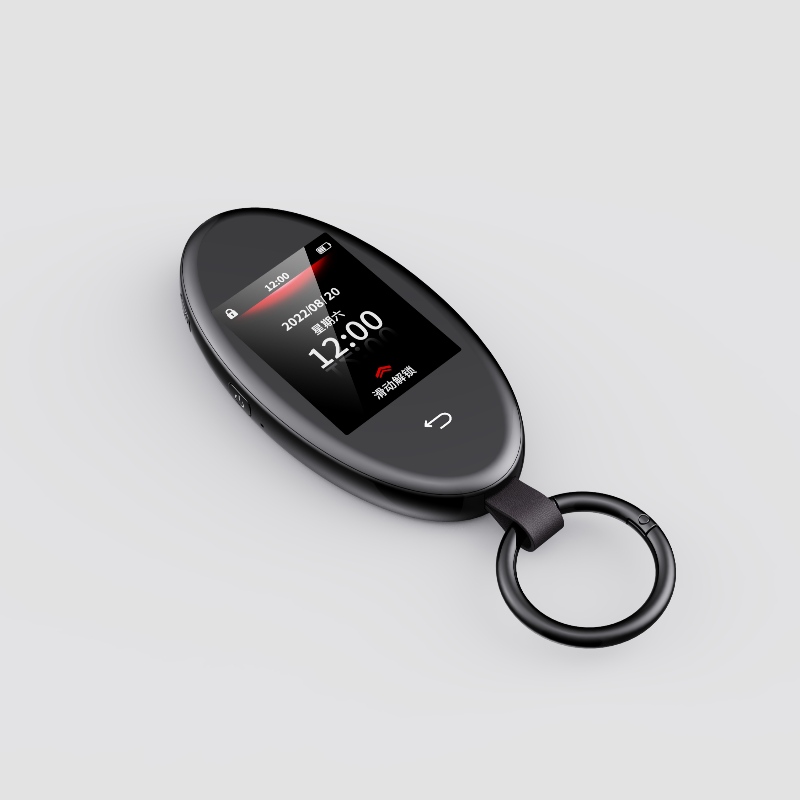 Clé de voiture tactile à écran LCD intelligent, entrée sans clé de mise àniveau, touche de voiture violette Auto verrouillage&Déverrouiller le démarreur de voiture distante, les accessoires anti-vol de remplacement du FOB, Affichage du logo du véhicule