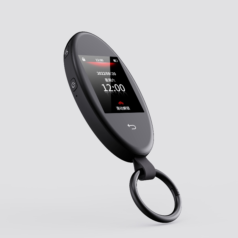 Clé de voiture tactile à écran LCD intelligent, entrée sans clé de mise àniveau, touche de voiture violette Auto verrouillage&Déverrouiller le démarreur de voiture distante, les accessoires anti-vol de remplacement du FOB, Affichage du logo du véhicule