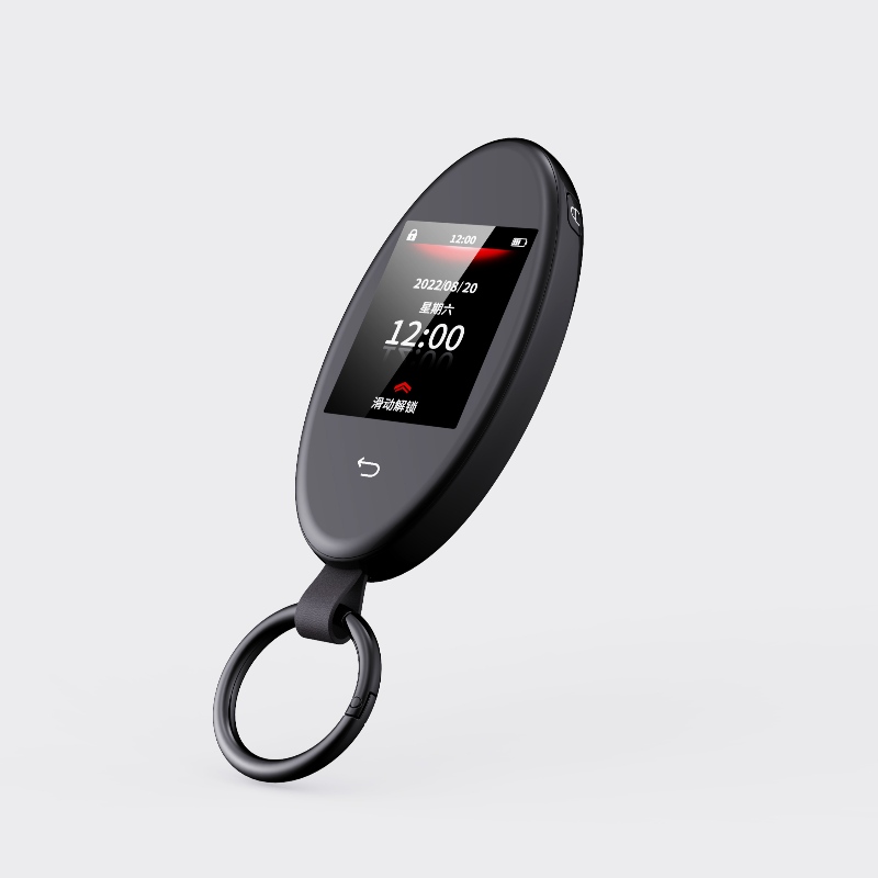 Clé de voiture tactile à écran LCD intelligent, entrée sans clé de mise àniveau, touche de voiture violette Auto verrouillage&Déverrouiller le démarreur de voiture distante, les accessoires anti-vol de remplacement du FOB, Affichage du logo du véhicule