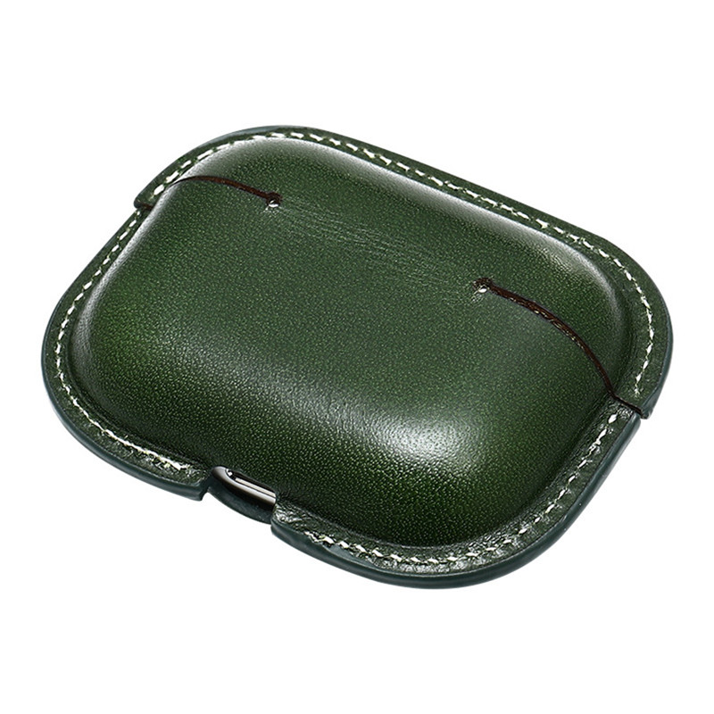 NOUVEAU Étui de protection Apple AirPods Pro2, Coullon de couleur vert militaire Assortiment Cas de protection intégrée, boîtier de casque Bluetooth Case de cuir résistant aux accidents