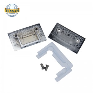 Pince en verre cambrée à double trou de 0 degré