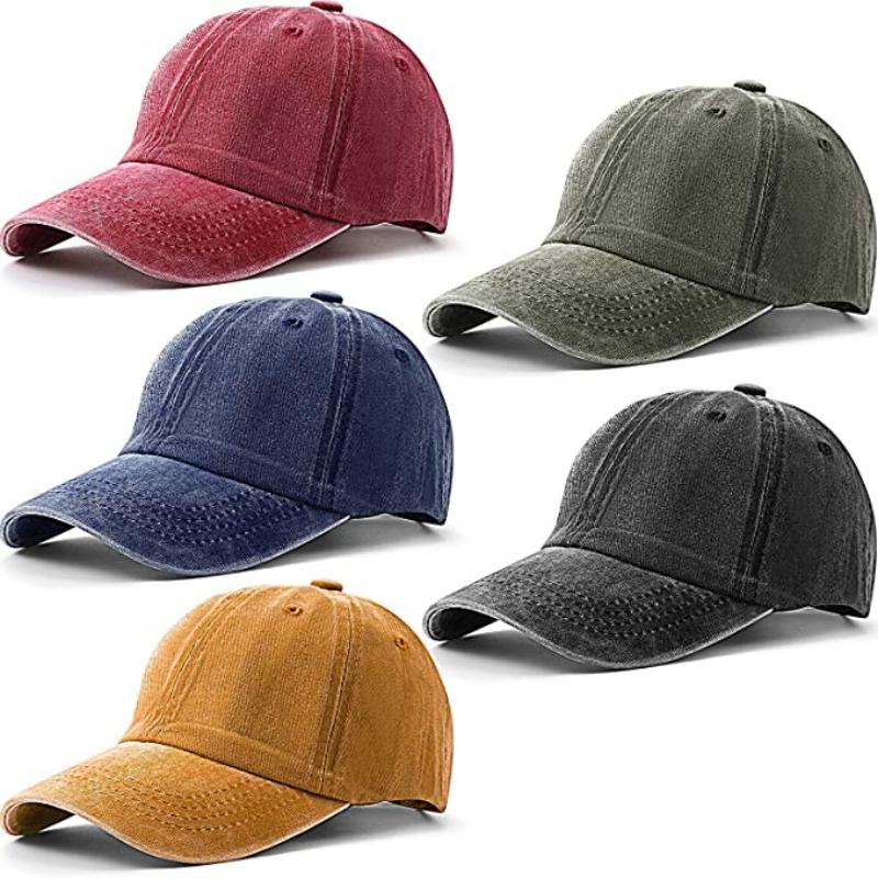 casquette de baseball lavée et en détresse