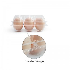 Plateau d\'oeuf d\'emballage biodégradable en plastique jetable personnalisé