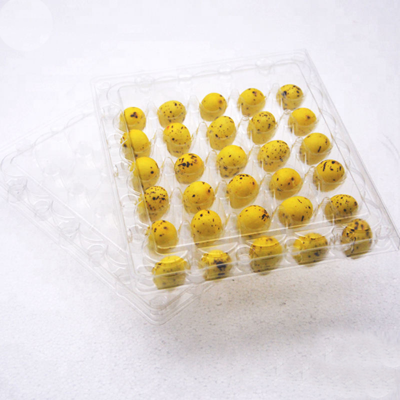 Étiquette d'impression personnalisée Plastic en plastique réutilisable Plateau d'oeuf en plastique