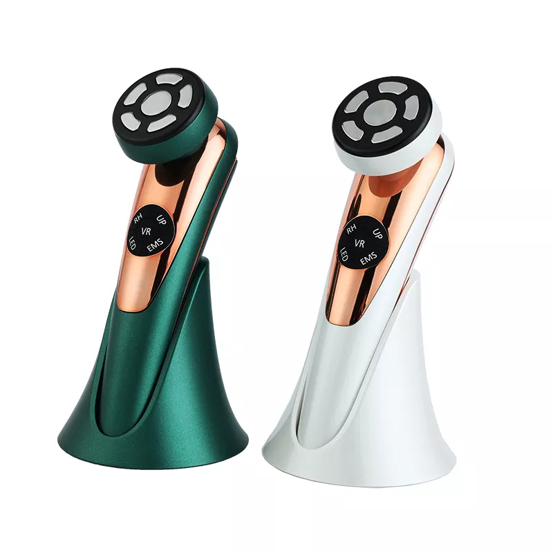 EMS Hot Cold Photon Beauty Instrument Face Skinwwhiten Lift Rester le visage-lift outil de beauté USB Masse-visage électrique portable, introduction pour le visage Nettoyage Serreau de cutanée Élimination des rides Hot Introduction Facial Device de beauté