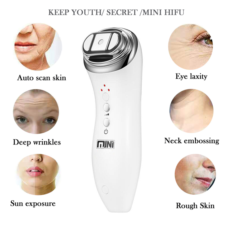 2022 NOUVELLE MACHINE DE HIFU PORTABLE POUR FACE MINI HIFU DÉVECTION ÉCHAUX MACHE FACIAL HIFU FEMMES FEUS