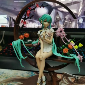 Yun xiang elle belle fille premier ton shaohua cheongsam premier ton 1/7 assis main faire le futur modèle de pendentif