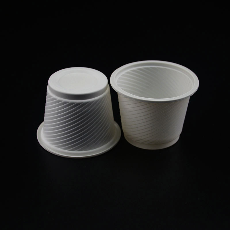 Biodégradable White Disposable Corn Starch Cup Eco Friendly