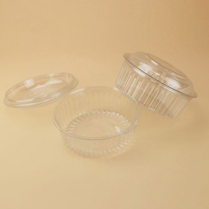 Plastic jetable transparent transparent de rangement de fruits de rangement de stockage