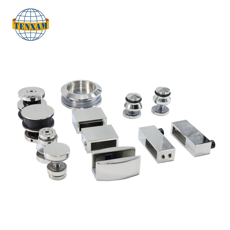 Pièces en verre en verre en acier inoxydable