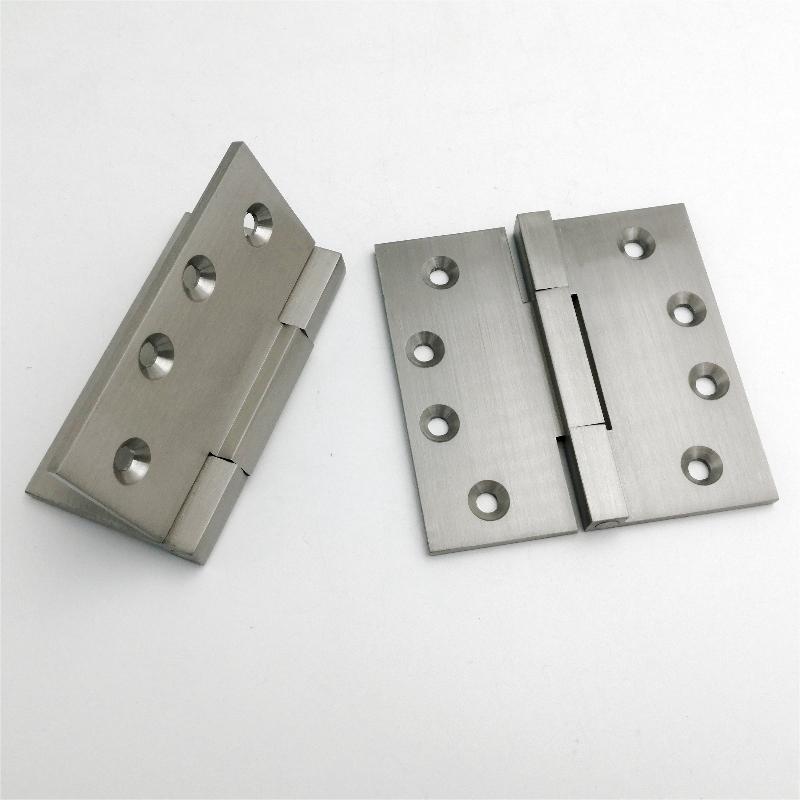 HN602 (2-pack) 4 pouces en laiton massif d'angle carré de bille à billes de la bille mortuse charnière de porte de porte lourde