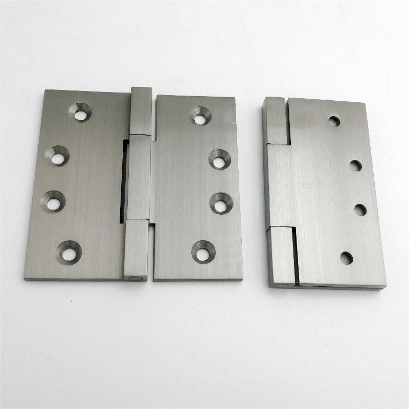 HN602 (2-pack) 4 pouces en laiton massif d'angle carré de bille à billes de la bille mortuse charnière de porte de porte lourde