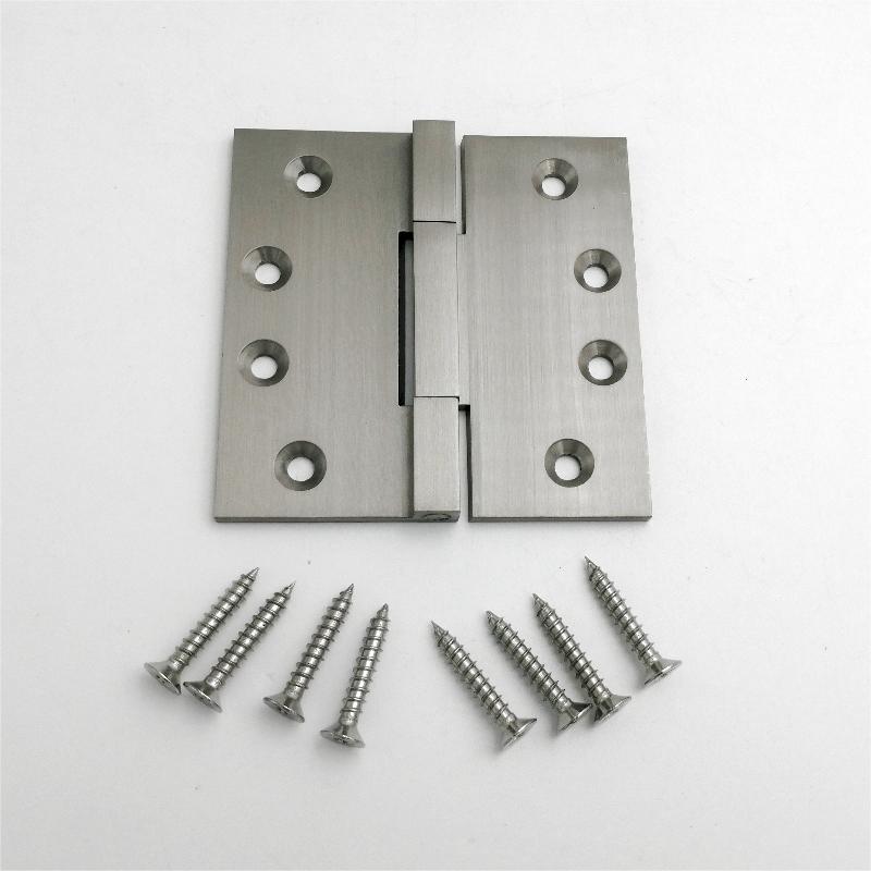 HN602 (2-pack) 4 pouces en laiton massif d'angle carré de bille à billes de la bille mortuse charnière de porte de porte lourde