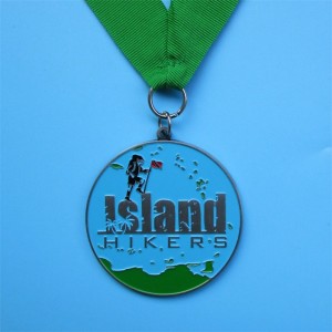 Médaille de ruban ennylon en alliage en alliage en alliage de zinc