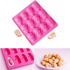 Moule de silicone 12 Little Pig Cake Moule pour les gâteaux Baking Moule Décoration Moules d\'outils