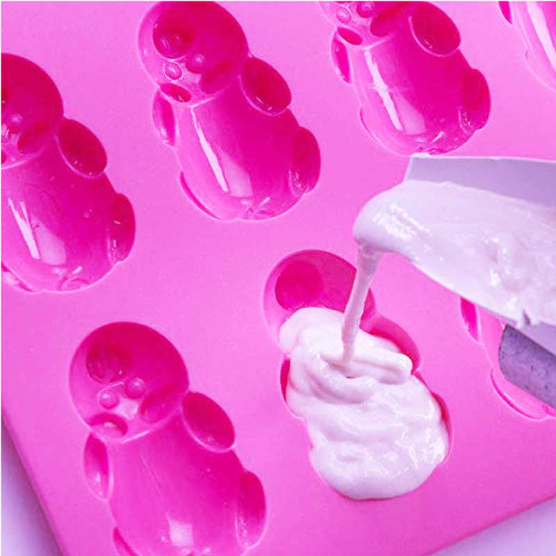 Moule de silicone 12 Little Pig Cake Moule pour les gâteaux Baking Moule Décoration Moules d'outils