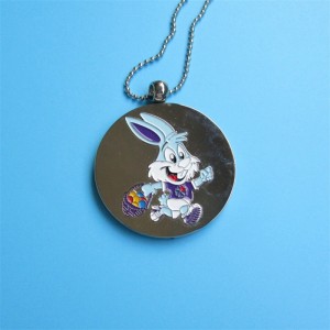Médailles personnalisées Race pour les enfants Coules de lapin mignons Colliers pour enfants