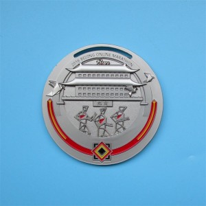 Logo personnalisé Design antique 3D Metal Médaille colorée Médaille Médailles Finistes 2016