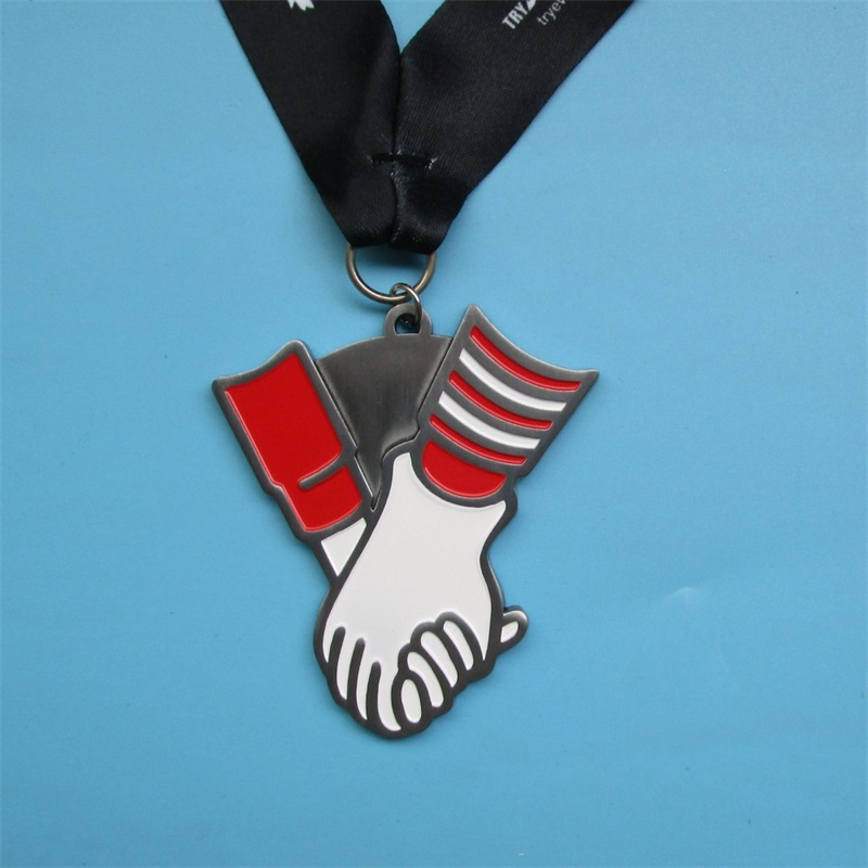 Médailles de triathlon concevez votre propre médaille d'alliage de sport avec ruban