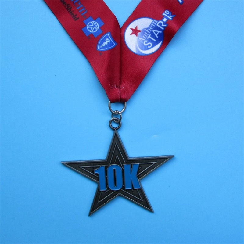 Médailles de triathlon concevez votre propre médaille d'alliage de sport avec ruban