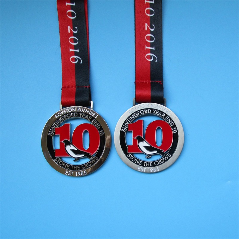 Die Cast Metal Badge 3D Médailles d'activité et médaille d'honneur avec ruban
