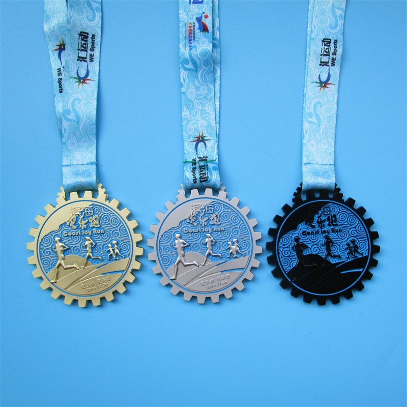 Marathon de récompense exécutant une médaille de sport en métal personnalisé