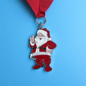 Médaille commémorative de Noël cadeau de vacances en métal de Noël