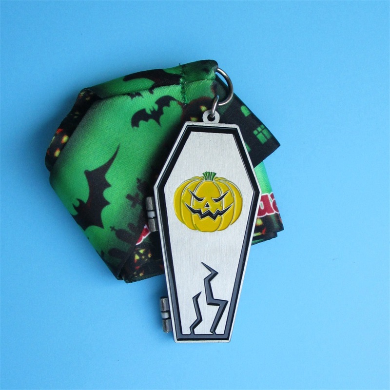 Médailles de métal personnalisées professionnelles Gift Halloween Christmas Easter Festival Médaille de palourde Médaille de pliage