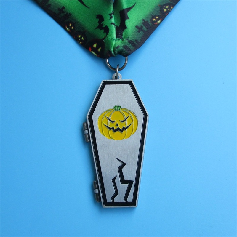 Médailles de métal personnalisées professionnelles Gift Halloween Christmas Easter Festival Médaille de palourde Médaille de pliage