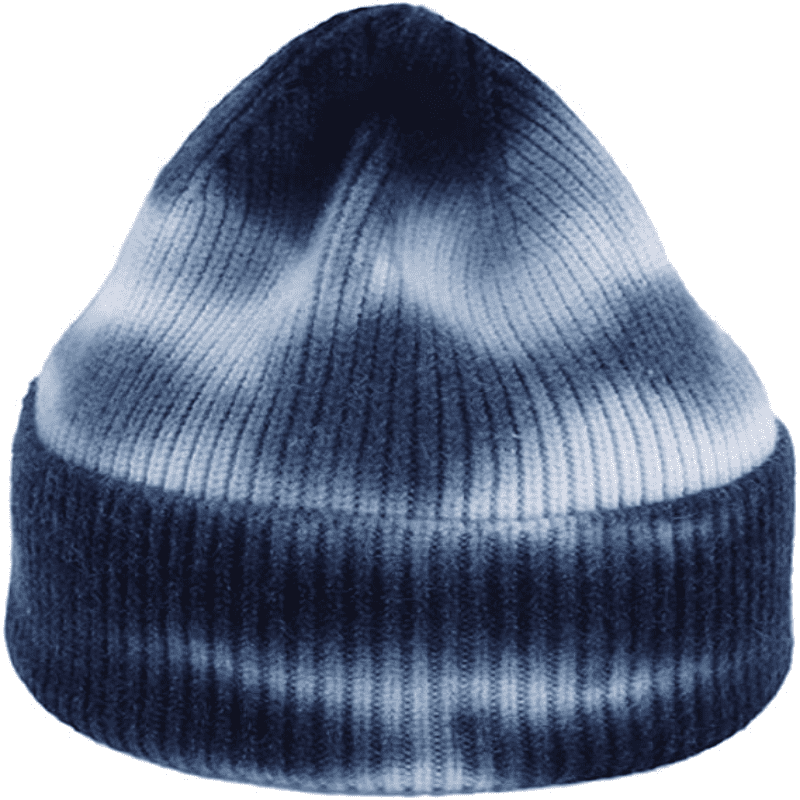 Chapeau en tricot à tie-dye