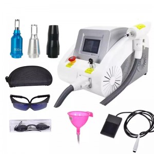 Desktop multifonctionnel 3 IN1 Q Interrupteur ND YAG TATOO LASER REPLAGE PIGMENTS LASER Dispositif Laser en carbone, PEEL DE CARBON, ND LASER YAG, Machine laser de retrait tatou