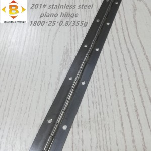 Taille standard Hinge longue 201#72 ‘’ * 1 charnière de piano en acier inoxydable charnière de piano armoire en rangée continue