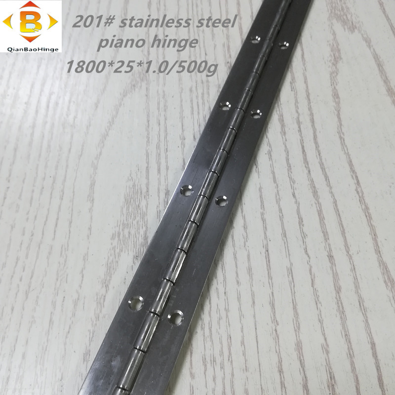 Taille standard Hinge longue 201#72 ‘’ * 1 charnière de piano en acier inoxydable charnière de piano armoire en rangée continue
