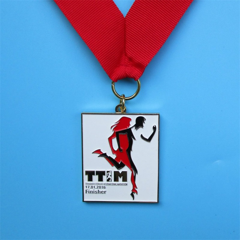 La médaille fabrique des médailles de prix de la course sportive en métal à sur mesure en plaque d'or.