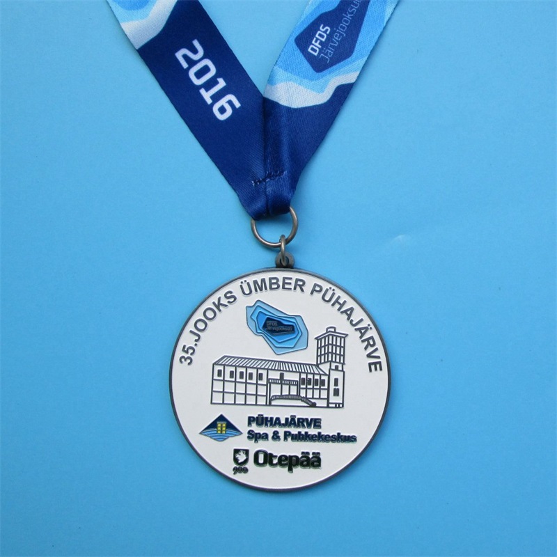 Médaille combinée Médaille de football personnalisée Volleyball Running Metal Sports Médaille