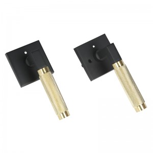 S7137 Levier de porte moderne à carré moderne pour les portes intérieures, les poignées de porte lourdes