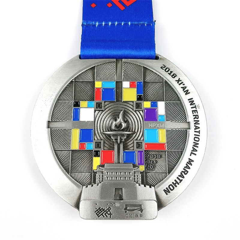 Cool Design Rovible World Marathon Awards Médailles Finistes Médailles en métal