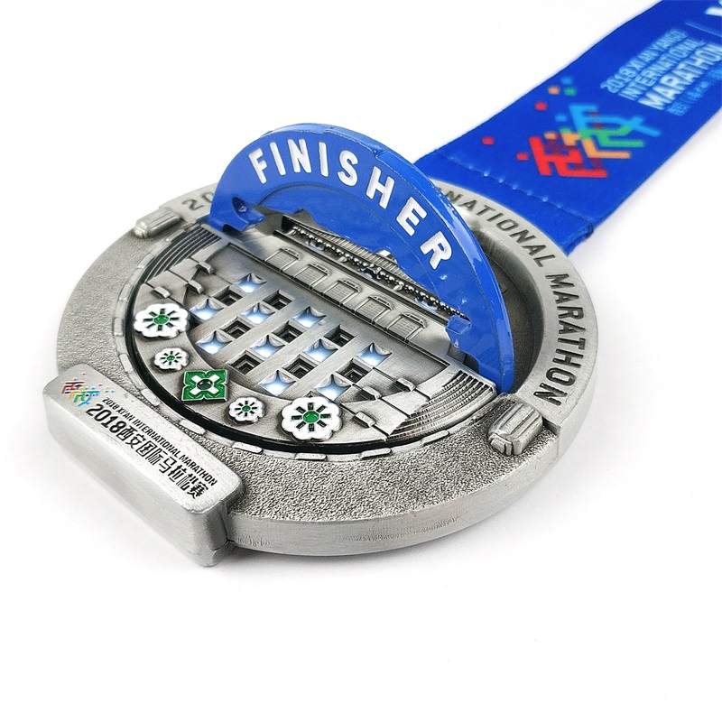 Médailles de marathon Finistes 2018 COOL DESIGNER MÉDALES DE MARATHON WORLD MARATHON AMOVIBLE