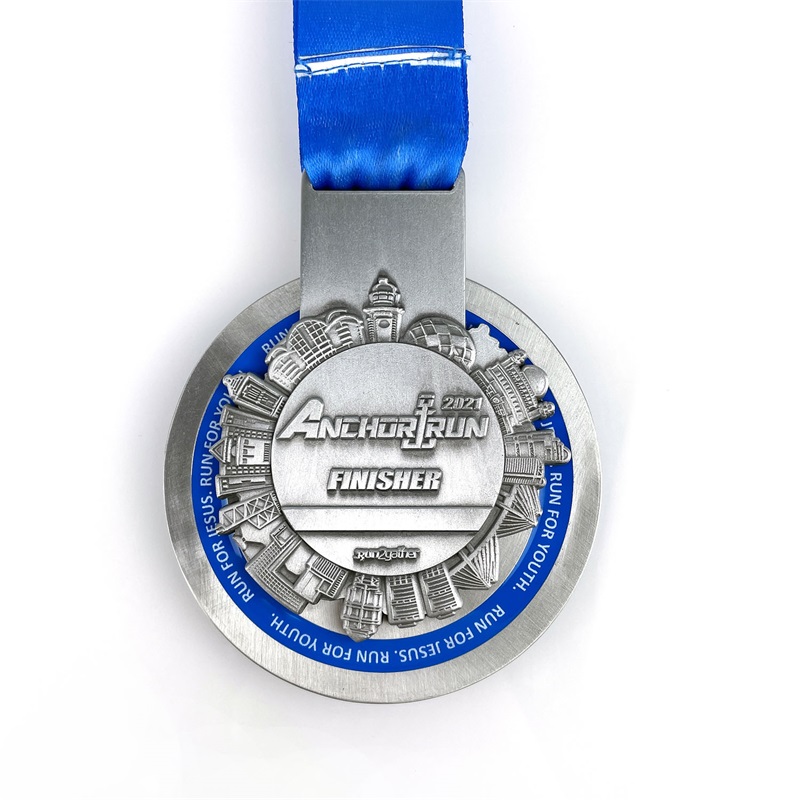 Médailles commémoratives de médaille de métal anclé en alliage en alliage en alliage de zinc 3D
