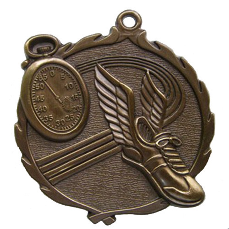 Volleyball de football de football personnalisé coulant la médaille de sport de marathon antique plaqué en métal plaqué en métal