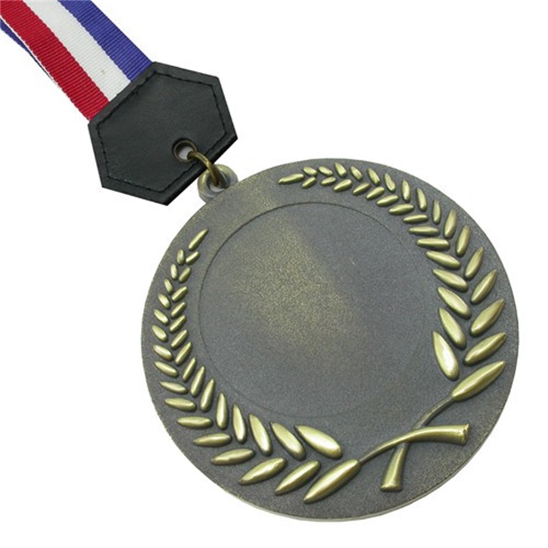 Médaille sportive Couleur personnalisée Pure Médaille de métal solide Platage Gold Silver Copper Médaille