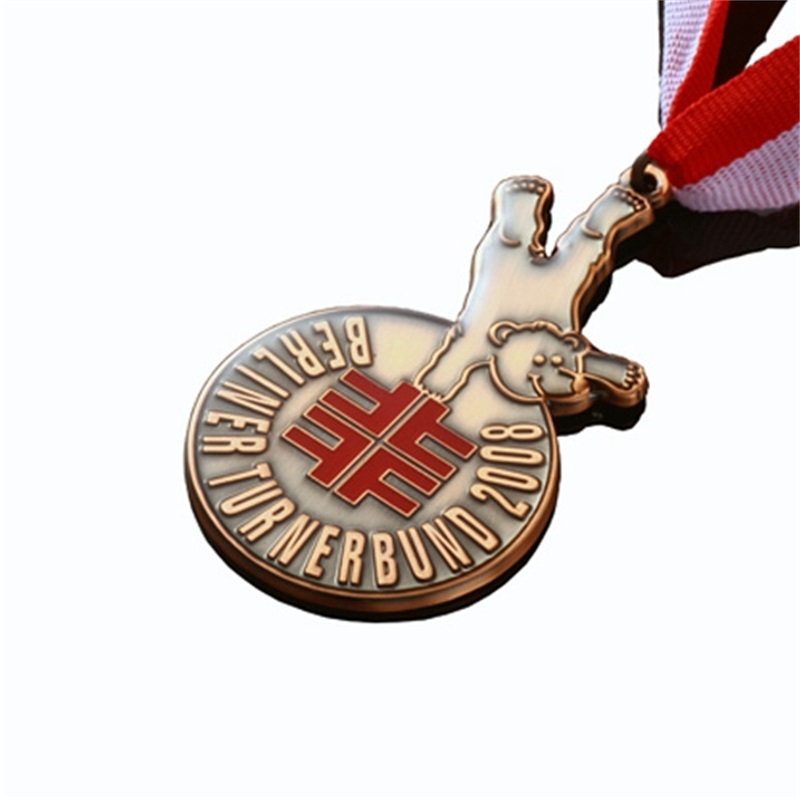 Médaille d'argent Nouveau marathon médailles de médailles et rubans sportifs