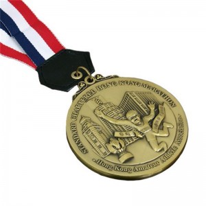 Médaille personnalisée professionnelle Design vos propres médailles de métal d\'or 3D Gold