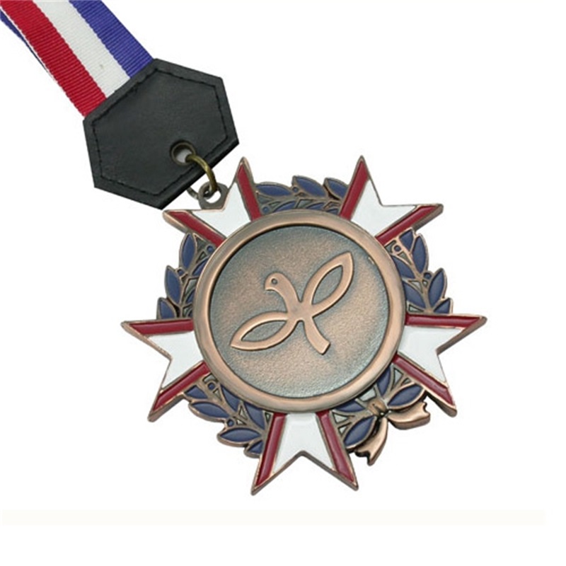 Médaille d'argent antique New Marathon Awards Médailles de sport et rubans sport