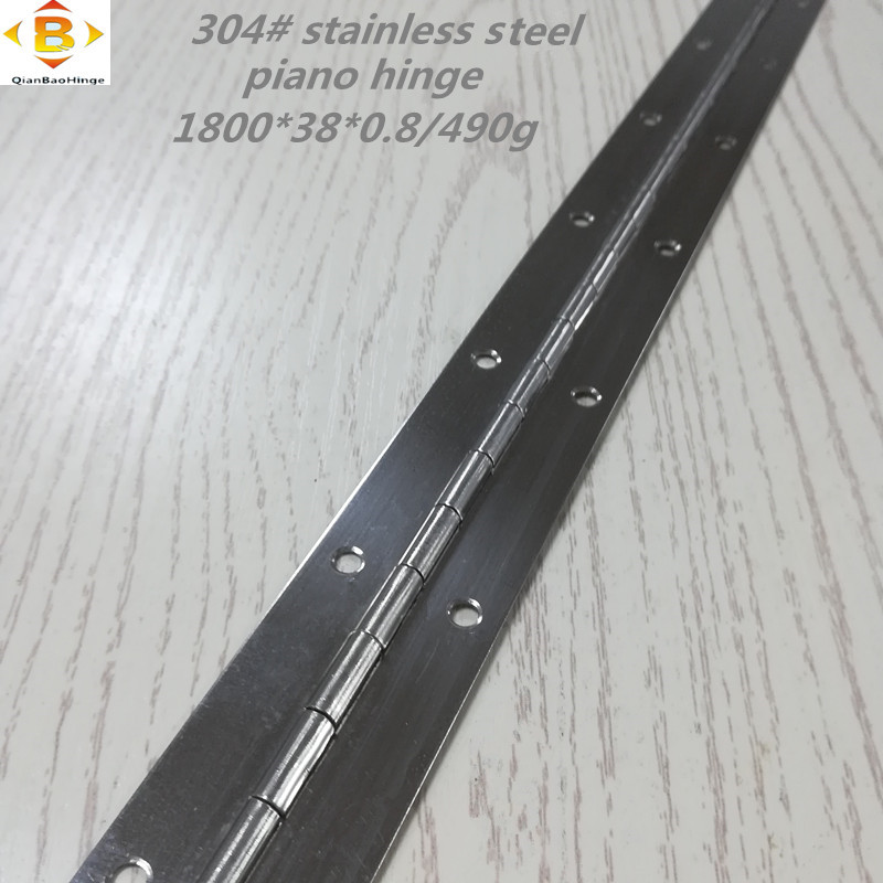 Taille standard Hinge longue 304#72 '' Hinge de piano en acier inoxydable continu la charnière de piano armoire à rangée continue