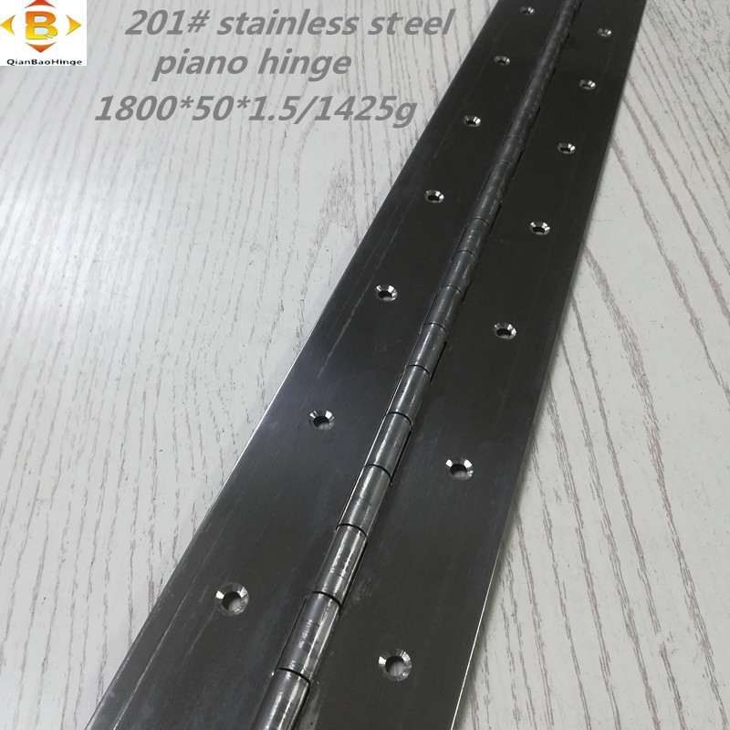 Taille standard Hinge longue 201#72 ‘’ * 2,5 72 * 3thick acier inoxydable charnière de piano continu armoire à rangée piano charnière