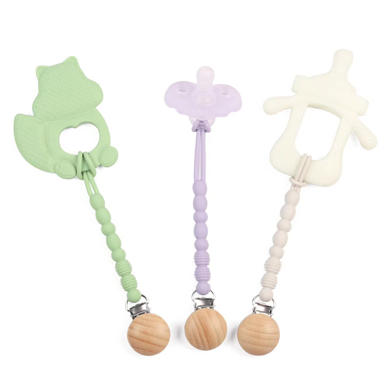 Perles de silicone gratuites en bois en bois fait à la main